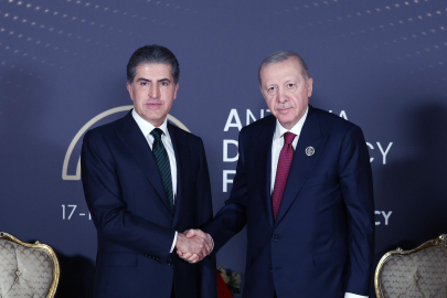 Cumhurbaşkanı Erdoğan, IKBY Başkanı Barzani'yi kabul etti