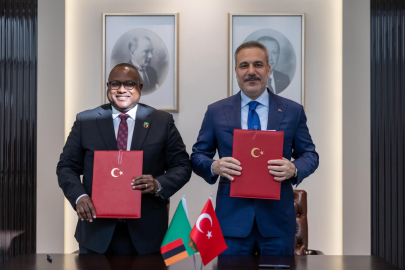 Bakan Fidan, Zambiyalı mevkidaşı Haimbe ile görüştü