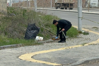 Sivas'ta yol kenarında havan topu mermisi bulundu