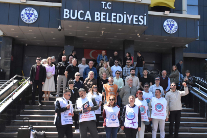 Buca Belediyesi'nde memurlar eylemde: Haber gelmezse yarın iş bırakacağız