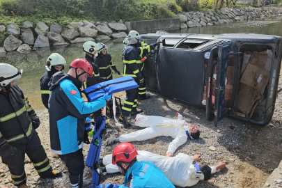 Zonguldak’ta sel ve taşkın tatbikatı