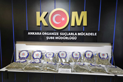 Ankara'da 25 kilo skunk ele geçirildi; 2 gözaltı