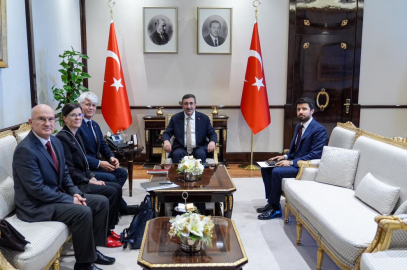 Cumhurbaşkanı Yardımcısı Yılmaz, İsviçre Büyükelçisi'ni kabul etti