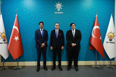 Ömer Çelik, Katar Büyükelçisi Al-Henzap ve Başkatip Al-Thani ile görüştü