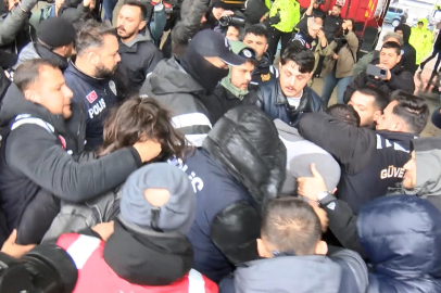Mecidiyeköy'de izinsiz gösteriye polis müdahale etti; gözaltılar var