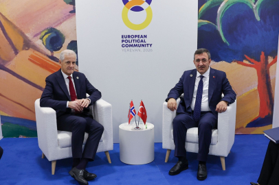 Cumhurbaşkanı Yardımcısı Yılmaz, Norveç Başbakanı Store ile bir araya geldi