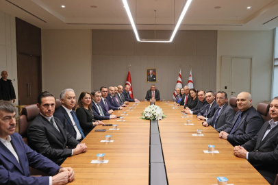 KKTC Cumhurbaşkanı Erhürman, RTÜK Başkanı Daniş ve beraberindeki heyeti kabul etti