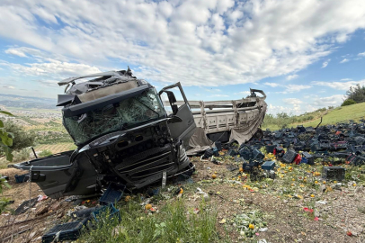 TIR, otomobile çarpıp viyadükten düştü: 2 ölü, 4 yaralı