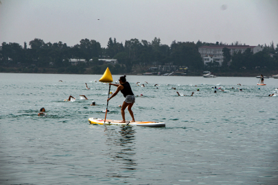 Adana’da ilk kez düzenlenen Aquatlon ve Triatlon yarışması başladı