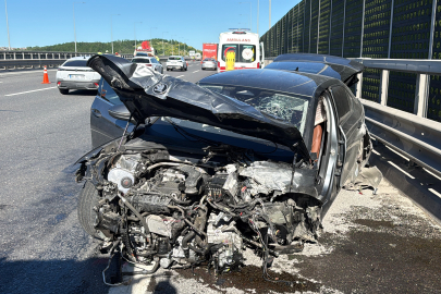 Sarıyer'de 3 aracın karıştığı zincirleme kaza: 1'i ağır 4 yaralı